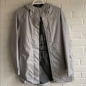 North Face gray wind breaker